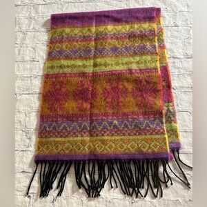 DAVID & YOUNG COLLECTION SOFTER THAN CASHMERE SUPER SOFT ACRYLIC AZTEC SCARF O/S